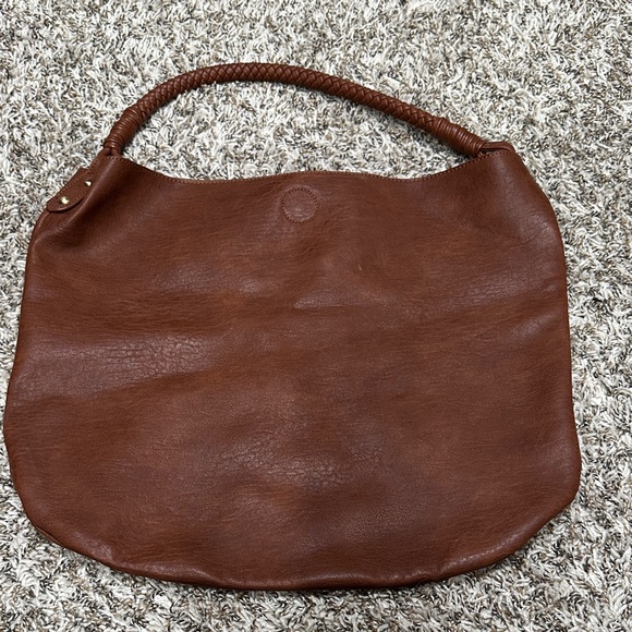Anthropologie Rich Brown Maika Tote Bag - Picture 1 of 4